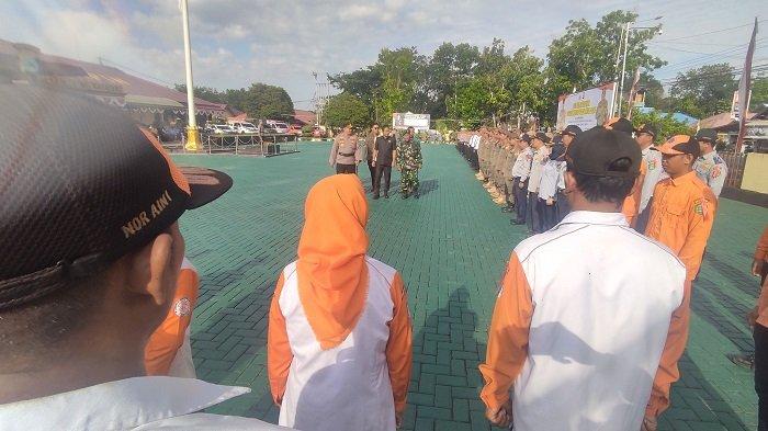 Gelar Pasukan Mantap Praja Intan 2024, Kapolres Tapin: Kondisi Landai Jangan Lengah