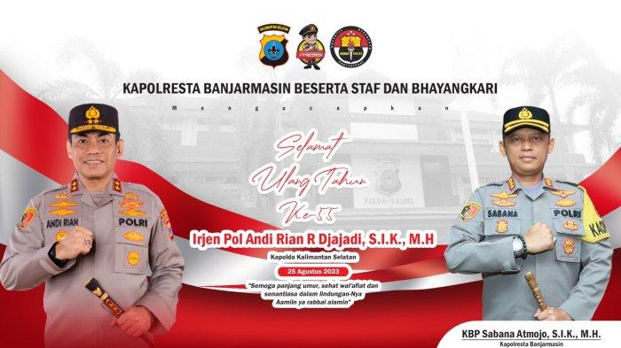Kapolda Kalsel Ulang Tahun