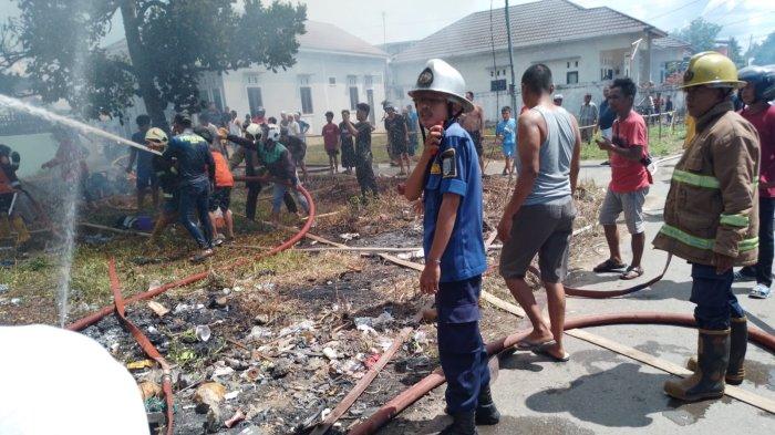 Update Kabakaran di Jalan Budi Mulia Martapura, Rumah Berbahan Kayu Luluh Lantak, Diduga Gegara Ini