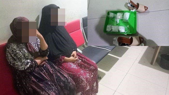 Dua Emak-emak di Pontianak Diamankan Petugas Bandara Supadio, Sembunyikan 1 Kg Sabu di Hak Sepatu