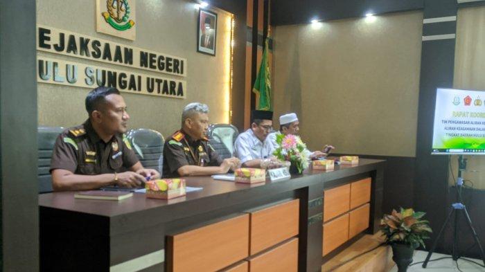 Kejari HSU Gelar Rakor Tim Pengawasan Kepercayaan Aliran Masyarakat dan Keagamaan