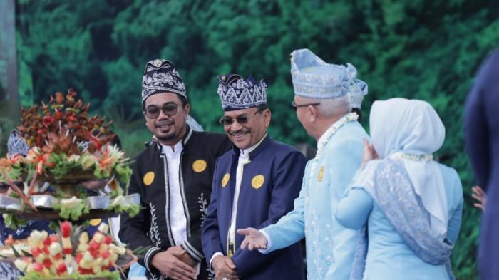 HADIR - Ketua DPRD Kalsel, Supian HK menghadiri puncak peringatan Harjad ke-75 Provinsi Kalsel di Banjarbaru, Kamis (14/8/2025).