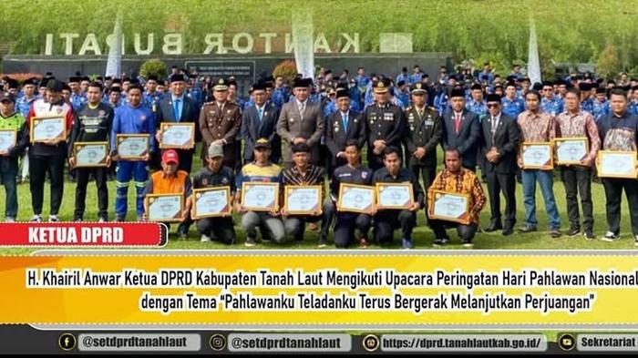 Ketua DPRD Tala H Khairil Anwar bersama Bupati  di Hari Pahlawan