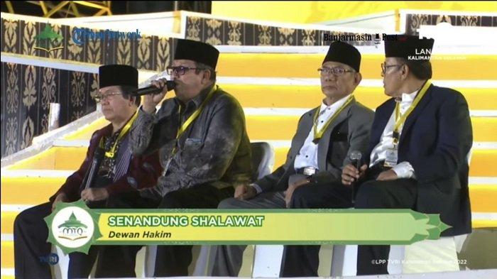 Aksi Memukau Lantunan Senandung SElawat Mantan Menag Cs di Penutupan MTQ Nasional XXIX Kalsel 2022
