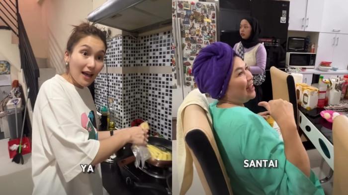 Celetukan Umi Kalsum Lihat Ayu Ting Ting Sibuk di Dapur Terekam, Ide Sumber Uang Baru Muncul