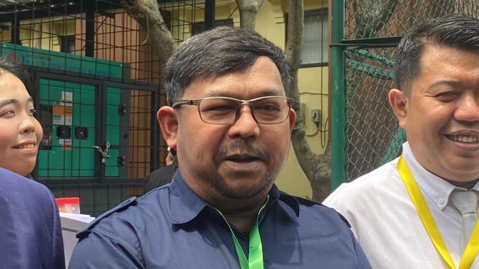 ANDALKAN OJOL - Komedian Harabdu Tohar alias Bedu di Pengadilan Agama Jakarta Selatan, Selasa (30/9/2025). 