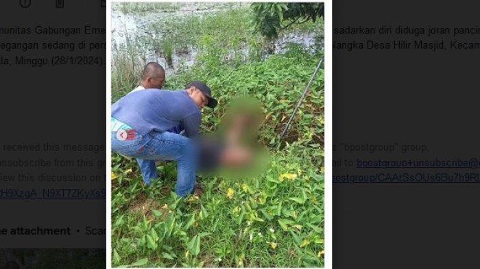 Pemancing Ini Dilarikan ke Rumah Sakit, Diduga Joran Kena Kabel Listrik Saat Mancing di Anjir Batola