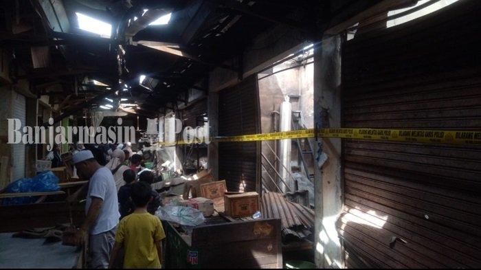 Diberi Rolling Door, 30 Kios Yang Terbakar di Pasar Taibah Banjar Diperbaiki