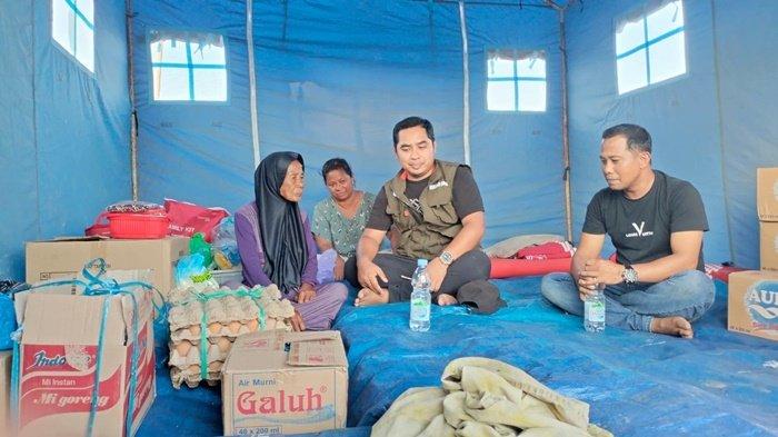 Korban Kebakaran di Muara Pagatan Tengah Kabupaten Tanah Bumbu Kalsel Tempati Tenda Dinas Sosial