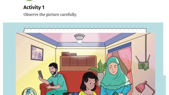 Kunci Jawaban Bahasa Inggris Kelas 12 SMA/MA Halaman 4, Activity 1 Listening A Family At Home