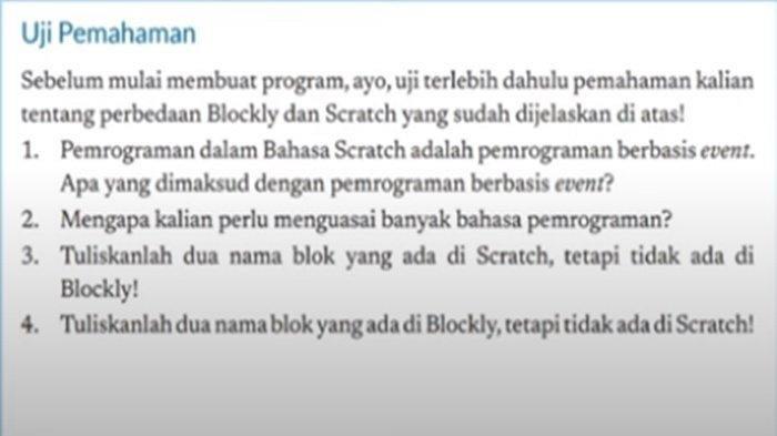 Kunci Jawaban Informatika Kelas 9 SMP/MTs Halaman 78 Kurikulum Merdeka, Pemahaman Bab 7 Algoritma