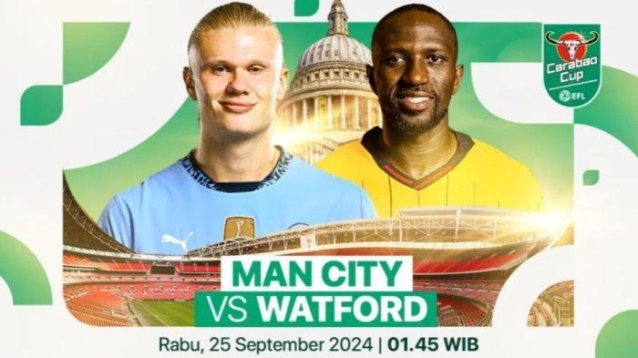 LINK Live Streaming TV Online Manchester City vs Watford Main Malam Ini Jam 01.45 WIB, Tak Live SCTV