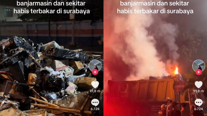 Viral Ratusan Paket Tujuan Banjarmasin Dikabarkan Terbakar di Surabaya, Begini Penampakannya