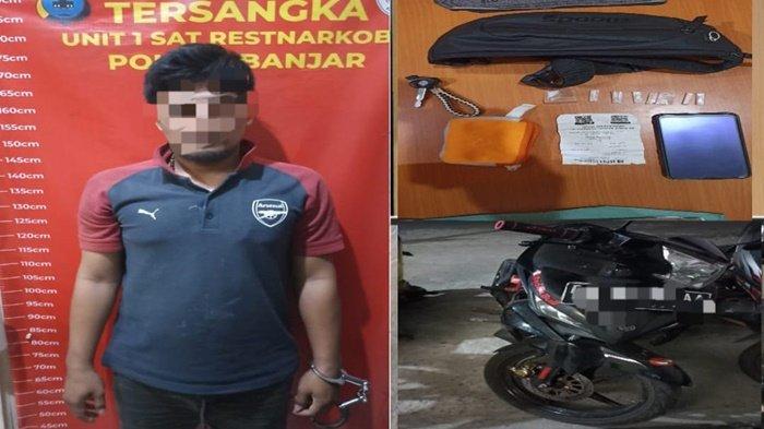 Tangkap Warga Martapura Timur di Sungai Sipai, Satresnarkoba Polres Banjar Amankan 7 Paket Sabu