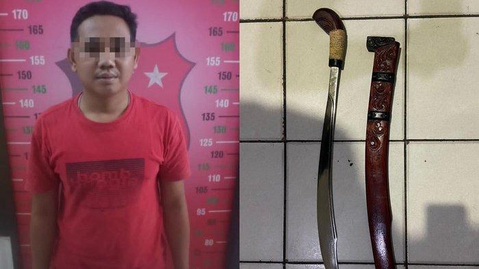 Tersulut Emosi Lalu Keluarkan Parang Saat Mediasi, Pria Desa Mantaas HST Diamankan Polisi