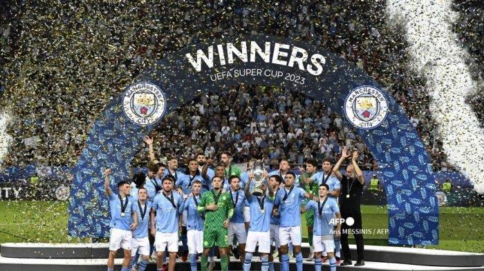 Hasil Bola Piala Super Eropa Tadi Malam: Man City Juara Kalahkan Sevilla, Pep Guardiola Panen Rekor