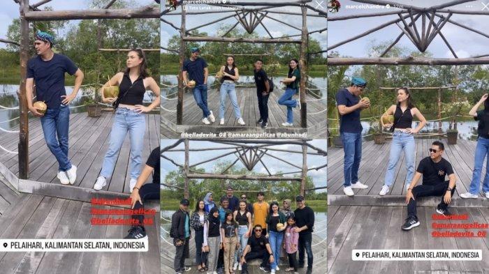 Marcel Chandrawinata Pose di Tanah Laut Kalsel, Garap Film When Love Calls From The Bottom of Borneo