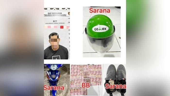 Menantu Curi 100 Gram Emas Mertua Masuk Sel Polres Banjarbaru, Jual Barang Bukti di Probolinggo