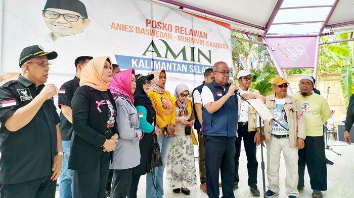 Relawan AMIN Kalsel untuk Pilpres 2024 Sambut Pendaftaran Capres-Cawapres dengan Berselawat