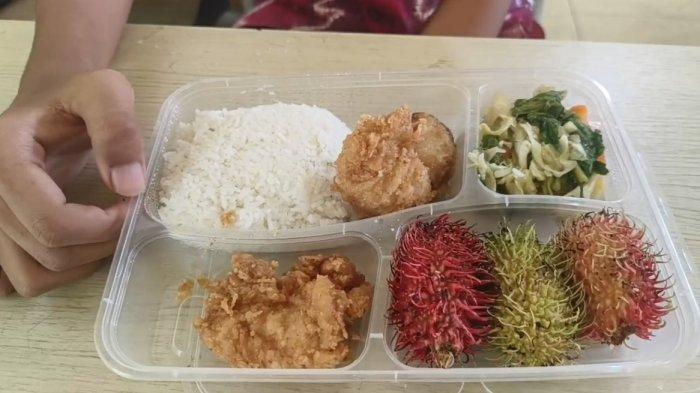 Intip Menu Makan Bergizi Gratis di SDN Pangeran 3 Banjarmasin, Ada Capcai dan Rambutan