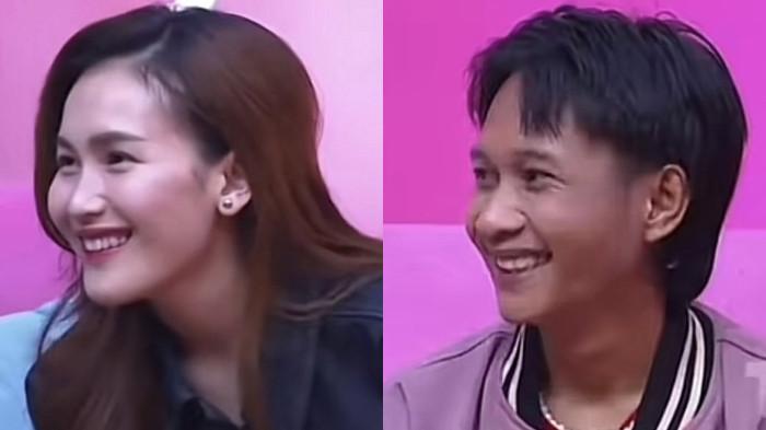 TAK BERKUTIK - Momen pedangdut Ayu Ting Ting digoda Fajar sadboy dicapture Sabtu (18/10/2025).