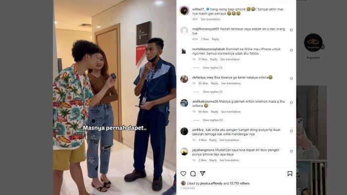 Tak Kenal Natasha Wilona, Petugas Kebersihan Ini Malah Dapat iPhone Baru