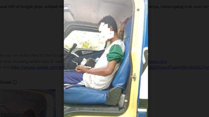 Aksi Sopir Truk Ini Viral di Medsos, Temukan ODGJ asal HSS di Kalteng, Rela Antarkan Pulang ke Rumah