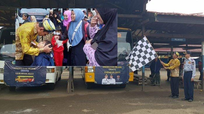 Bupati Lepas Pemudik di Terminal Tanahhabang Pelaihari, Diangkut Tiga Unit Bus Besar