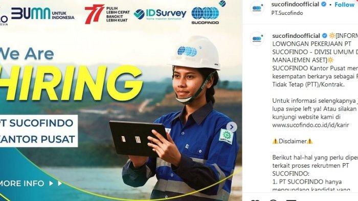 Lowongan Kerja PT Sucofindo, Ini Posisi Dicari dan Kualifikasinya, Pendaftaran hingga 31 Maret 2023