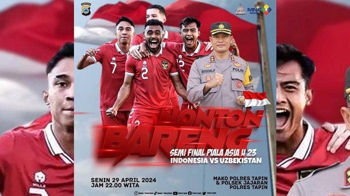 Gelar Nonbar di Mapolres, Kapolres Tapin Doakan Timnas U23 Raih Tiket Olimpiade Paris