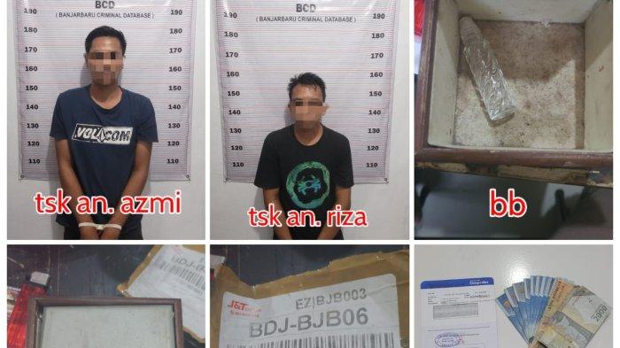 Lancarkan Aksi Tipu-tipu Jual Beli Online, Dua Pria HSU Jalani Proses Hukum di Mapolres Banjarbaru