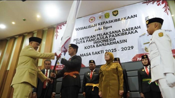 7 Duta Pancasila Paskibraka Banjarmasin Dilantik, Dibekali Pelatihan Sisko Bangsa