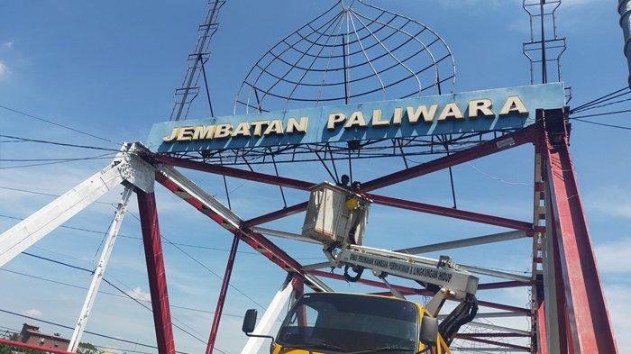 Jelang HUT Hari Kemerdekaan, Pusat Kota Amuntai HSU Dipercantik