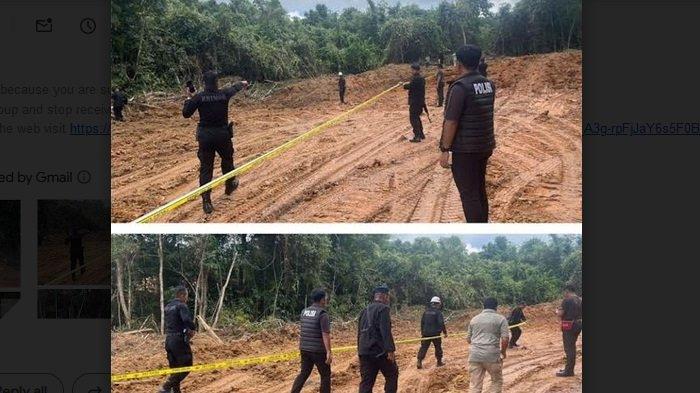 Penambang Ilegal Mulai Rambah Wilayah PT Adaro, Polres Balangan Pasang Garis Polisi di Lokasi