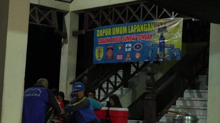 Bantu Warga Korban Banjir, Pemkab HST Dirikan Dapur Umum