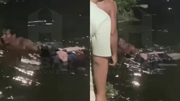 Aksi Heroik Pemuda Banjarmasin demi Selamatkan Wanita Tenggelam Setelah Loncat dari Jembatan Basit