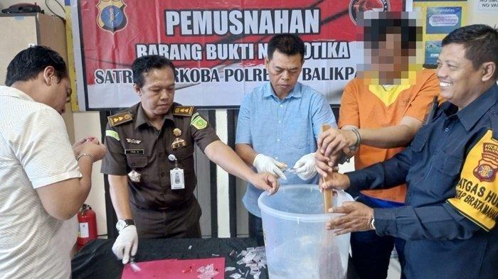Sabu Dicampur Air Dibuang ke Toilet, Pemusnahan Narkoba di Polresta Balikpapan