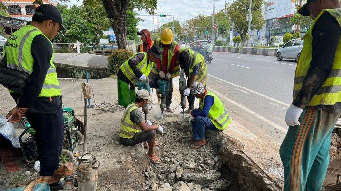 Pipa PAM Bandarmasih di Jalan A Yani Bocor, Distribusi Air ke Dua Kecamatan Ini Bakal Terganggu