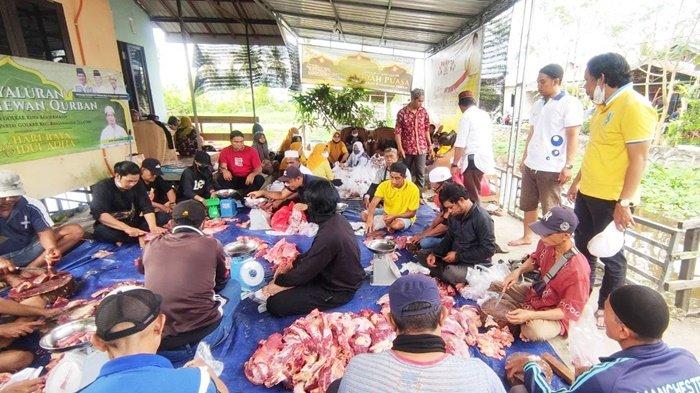 Idul Adha 1443 H, PK Golkar Banjarmasin Selatan Potong 6 Ekor Sapi