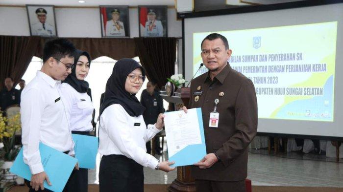 PPPK HSS Terima SK, Total 252 Orang Hasil Seleksi 2023 dan Kebijakan  Optimasi 2022