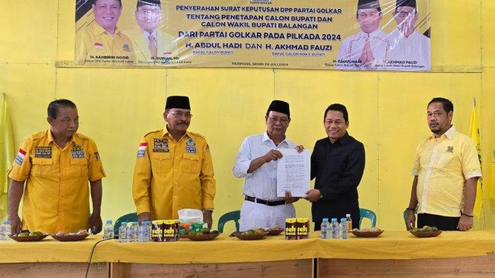 Golkar Resmi Usung Abdul Hadi di Pilbup Balangan 2024, Telah Enam Partai Dukung Petahana