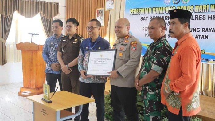 Kasus Narkoba Tinggi, Polres HSS Jadikan Tibung Raya Kampung Percontohan Bebas Narkoba