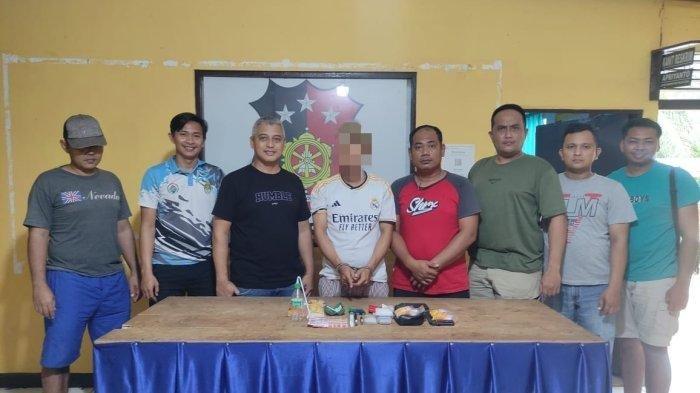 Gerebek Pria Diduga Pengedar, Polsek Tumpang Titi Kalbar Amankan 1 Paket Sabu