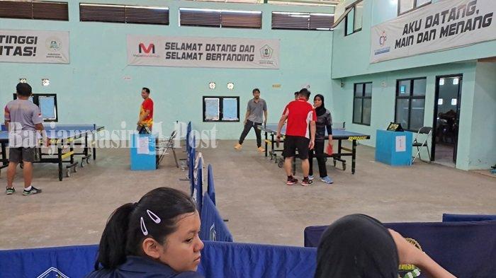 Segarkan Atlet, PTMSI Batola Adakan Pertandingan Antarklub Junior Lawan Senior