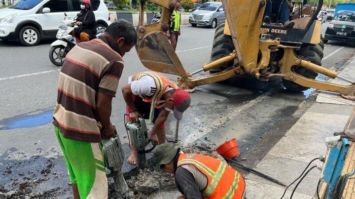 Pipa PTAM Bandarmasih Bocor Lagi, Seluruh Pelanggan di Kawasan Banjarmasin Barat Terdampak