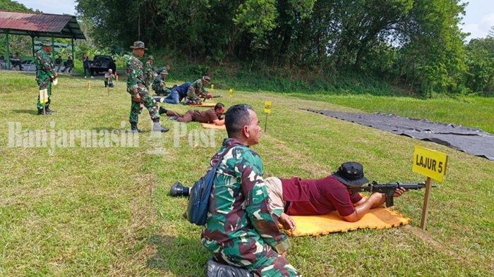 Jenis Senjata dan Peluru untuk Latihan Menembak Petugas Rutan Barabai Bareng Anggota Kodim 1002/HST