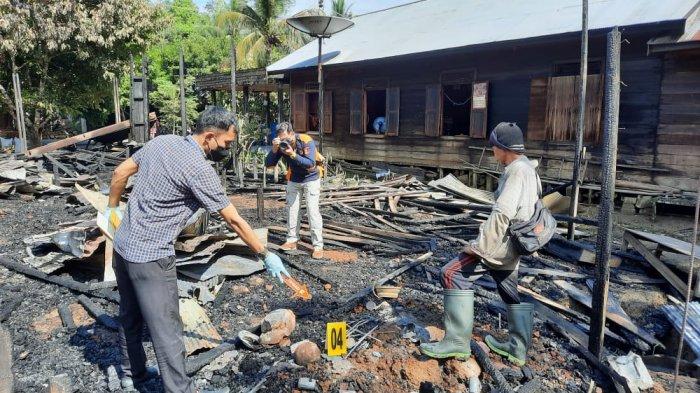 Kebakaran Kalsel - Rumah Terbakar di Desa Tabuan Balangan, Api Bermula dari Dapur