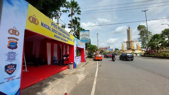 Pastikan Nataru Aman dan Lancar, Polres Banjarbaru Siagakan Personel di Sejumlah Posko dan Gereja