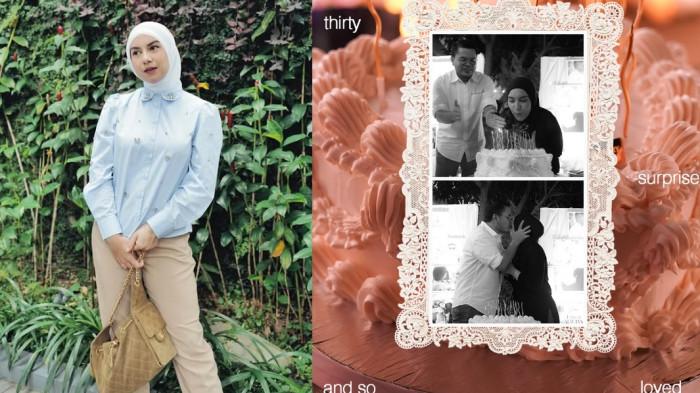 RAYAKAN ULTAH - Kolase postingan Irish Bella, dicapture Jumat (24/4/2026). 