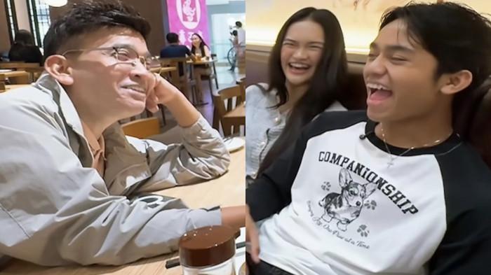 KENCAN - Presenter Ruben Onsu makan bareng Betrand Peto dan Aqila Zhavira dicapture (14/9/2025). Gelagat Onyo curi perhatian mantan suami Sarwendah itu. Betrand Peto mendatangi Ruben Onsu malam-malam karena rindu.